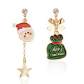 Shangjie OEM Christmas 2021 Gift Fashion Bijoux Boucle d&#39;oreille Boucles d&#39;oreilles irrégulières pour femmes Boucles d&#39;oreilles de Noël de Noël uniques